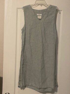 Nicole Miller 100% Linen Midi Dress